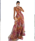 Pink Flower Maxi Dress